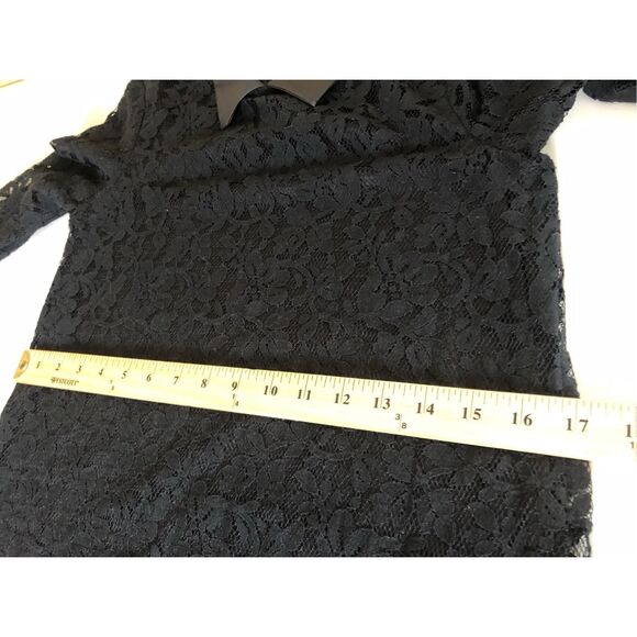 FOREVER 21 Black 3/4 Sleeve Lined Lace Dress Size S - Picture 7 of 12